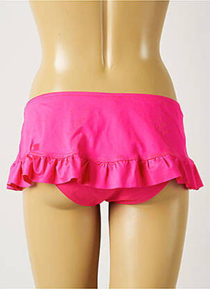 Bas de maillot de bain effet matière satinée culotte rose BANANA MOON femme