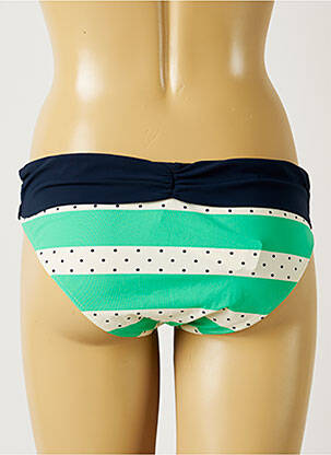 Bas de maillot de bain tissage satiné culotte vert BANANA MOON femme