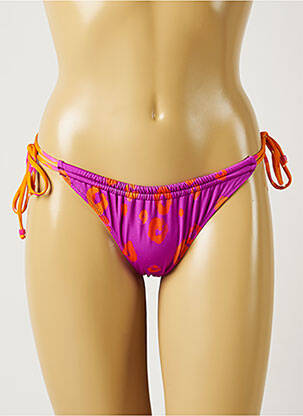 Bas de maillot de bain fermeture liens à nouer bikini violet BANANA MOON femme