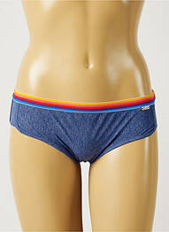 Bas de maillot de bain imprimé fleurs culotte bleu BANANA MOON femme