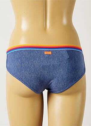 Bas de maillot de bain imprimé fleurs culotte bleu BANANA MOON femme