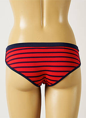 Bas de maillot de bain effet matière satinée culotte rouge BANANA MOON femme