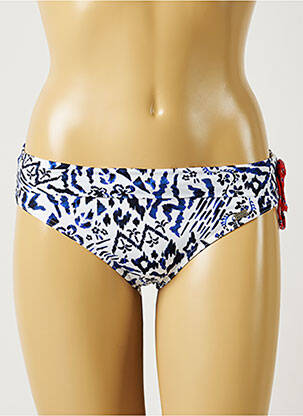 Bas de maillot de bain tissage satiné culotte blanc BANANA MOON femme