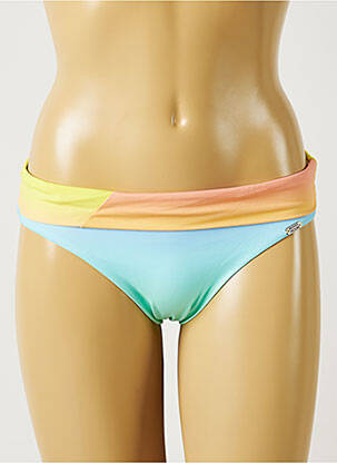 Bas de maillot de bain tissage satiné culotte bleu BANANA MOON femme