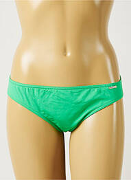 Bas de maillot de bain tissage satiné culotte vert BANANA MOON femme