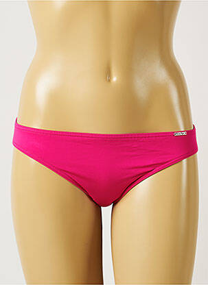 Bas de maillot de bain tissage satiné culotte rose BANANA MOON femme