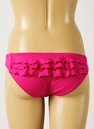 Bas de maillot de bain tissage satiné culotte rose BANANA MOON femme