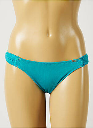 Bas de maillot de bain tissage satiné culotte bleu BANANA MOON femme