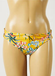 Bas de maillot de bain imprimé fleurs culotte jaune BANANA MOON femme