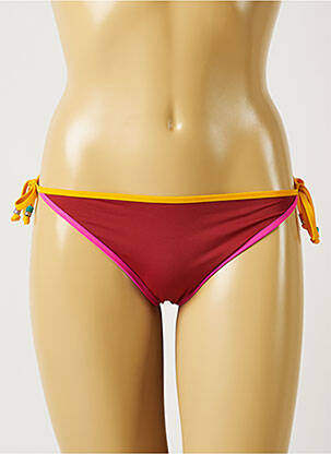 Bas de maillot de bain tissage satiné culotte orange BANANA MOON femme