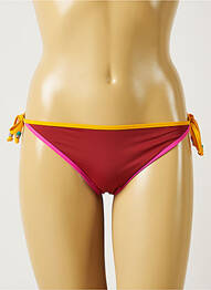 Bas de maillot de bain tissage satiné culotte orange BANANA MOON femme