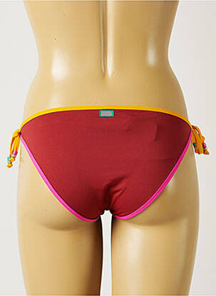 Bas de maillot de bain tissage satiné culotte orange BANANA MOON femme