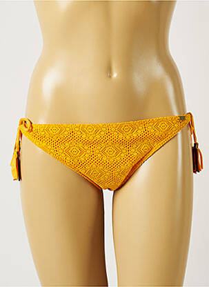 Bas de maillot de bain fermeture liens à nouer culotte orange BANANA MOON femme