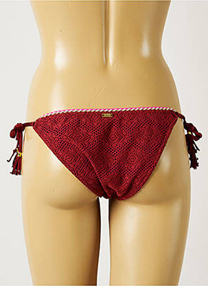 Bas de maillot de bain fermeture liens à nouer culotte marron BANANA MOON femme