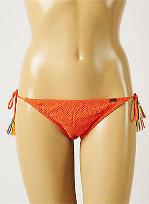 Bas de maillot de bain fermeture liens à nouer culotte orange BANANA MOON femme