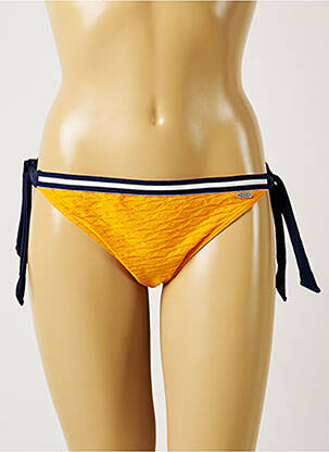 Bas de maillot de bain tissage satiné culotte orange BANANA MOON femme