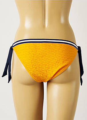 Bas de maillot de bain tissage satiné culotte orange BANANA MOON femme