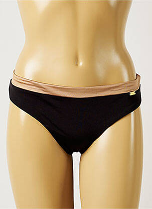 Bas de maillot de bain effet matière satinée culotte noir BANANA MOON femme