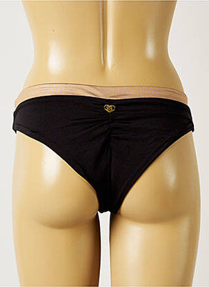 Bas de maillot de bain effet matière satinée culotte noir BANANA MOON femme