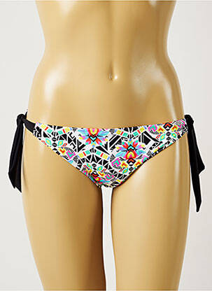 Bas de maillot de bain imprimé fantaisie bikini blanc BANANA MOON femme