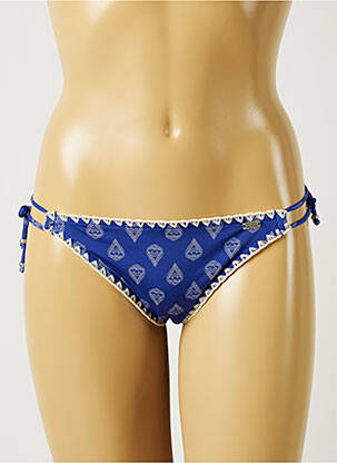 Bas de maillot de bain imprimé fantaisie bikini bleu BANANA MOON femme