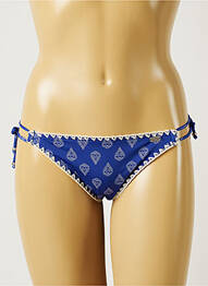 Bas de maillot de bain imprimé fantaisie bikini bleu BANANA MOON femme