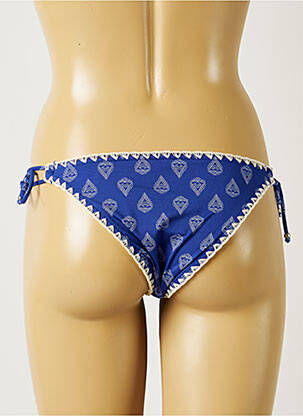 Bas de maillot de bain imprimé fantaisie bikini bleu BANANA MOON femme