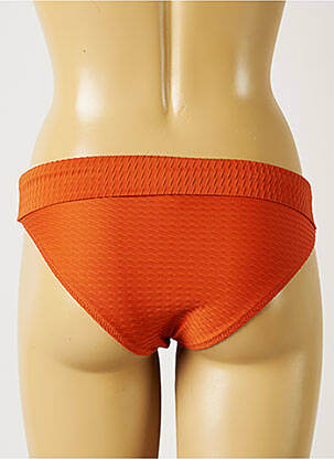 Bas de maillot de bain tissage texturé culotte orange BANANA MOON femme