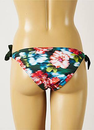 Bas de maillot de bain imprimé fleurs bikini vert BANANA MOON femme