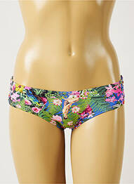 Bas de maillot de bain imprimé fleurs shorty bleu BANANA MOON femme