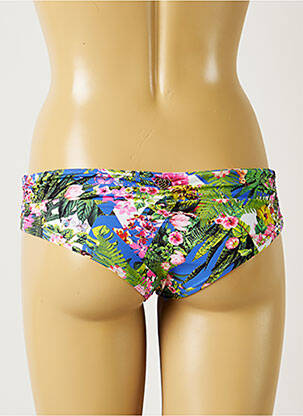 Bas de maillot de bain imprimé fleurs shorty bleu BANANA MOON femme