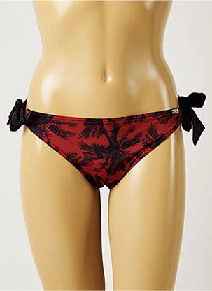 Bas de maillot de bain imprimé tie and dye bikini rouge BANANA MOON femme