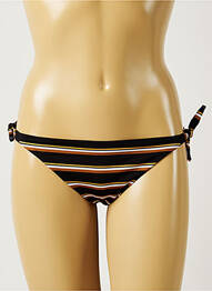 Bas de maillot de bain imprimé rayures bikini noir BANANA MOON femme