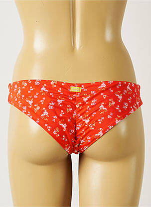 Bas de maillot de bain imprimé fleurs culotte orange BANANA MOON femme