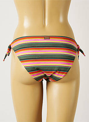 Bas de maillot de bain effet matière satinée bikini vert BANANA MOON femme
