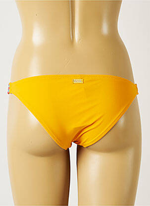 Bas de maillot de bain effet matière satinée bikini orange BANANA MOON femme