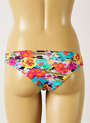 Bas de maillot de bain imprimé fleurs culotte rose BANANA MOON femme