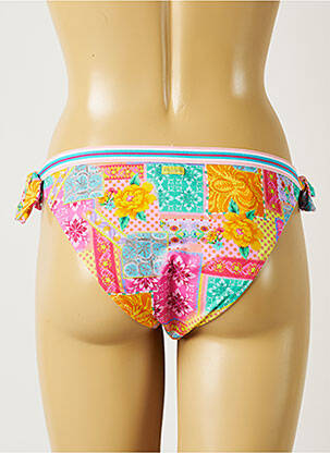 Bas de maillot de bain imprimé fleurs bikini orange BANANA MOON femme