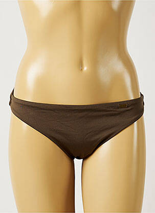 Maillot de bain maternité effet matière satinée vert BANANA MOON femme