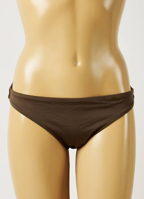 Maillot de bain maternité effet matière satinée vert BANANA MOON femme