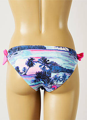 Bas de maillot de bain imprimé tie and dye bikini bleu BANANA MOON femme