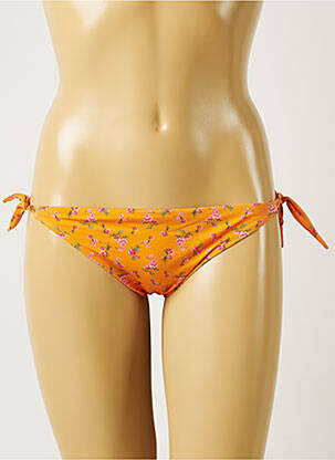 Bas de maillot de bain imprimé fleurs bikini orange BANANA MOON femme