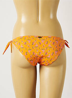 Bas de maillot de bain imprimé fleurs bikini orange BANANA MOON femme