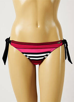Bas de maillot de bain effet matière satinée bikini rose BANANA MOON femme