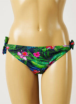 Bas de maillot de bain imprimé tie and dye bikini vert BANANA MOON femme