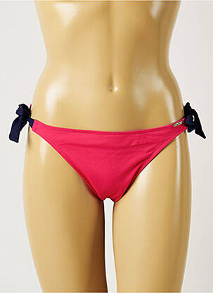 Bas de maillot de bain effet matière satinée bikini rose BANANA MOON femme