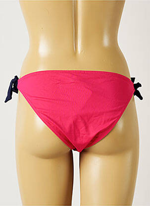Bas de maillot de bain effet matière satinée bikini rose BANANA MOON femme
