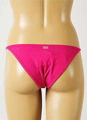 Bas de maillot de bain effet matière satinée bikini rose BANANA MOON femme
