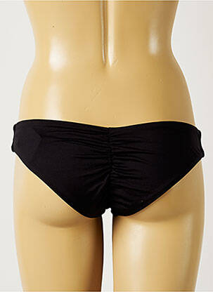 Bas de maillot de bain effet matière satinée culotte noir BANANA MOON femme