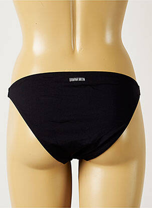 Bas de maillot de bain effet matière satinée culotte noir BANANA MOON femme